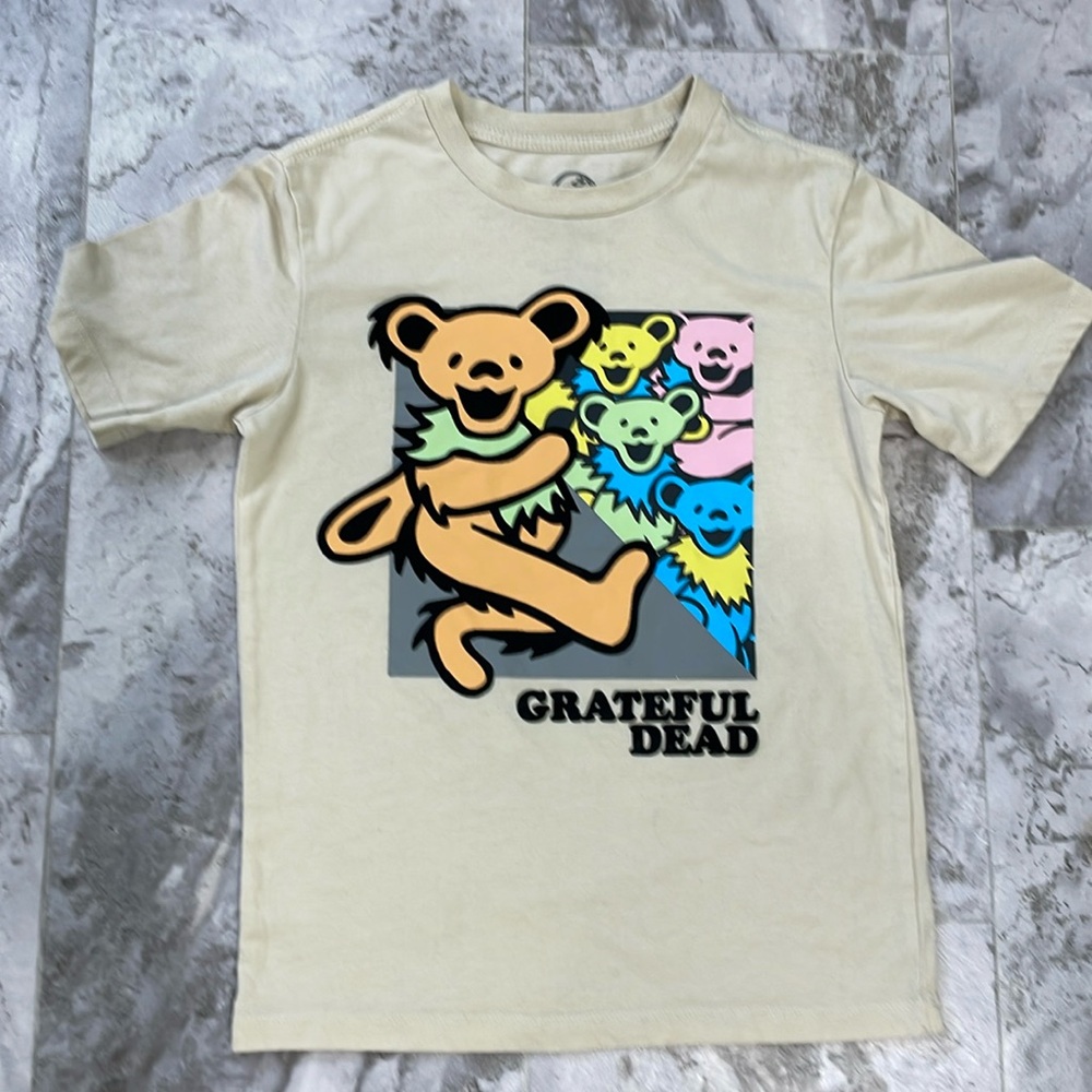 Kids Grateful Dead Dancing Bear T-shirt, Size M(8)